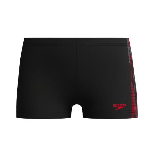 Preview: Speedo Placement Aquashort Swimwear Male Junior/Kids - Anthracite/High Risk Red