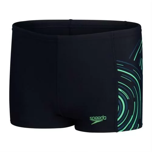 Speedo Plastisol Placement Aquashort Swimwear Male Junior/Kids - True Navy / Har