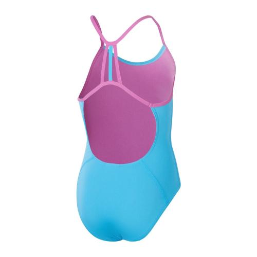 Preview: Speedo Solid Lane Line Back Swimwear Female Teen/Youth - Picton BLue