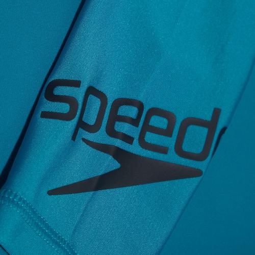 Preview: Speedo Long Sleeve Unisex Rash Top Unisex Junior/Kids (6-16) - Aquarium/Black