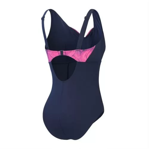 Speedo Shaping Printed OpusGem DD+ 1 Swimwear Female Adult - Black/ Pure Blu