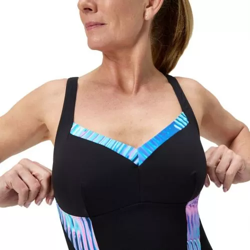 Speedo Printed Lunaelustre 1pc Swimwear Female Adult - Indigo Glow