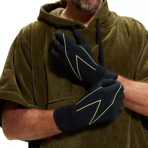 Speedo Swim Gloves - Accessoires - BLACK/YELLOW