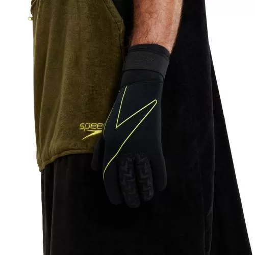 Speedo Swim Gloves - Accessoires - BLACK/YELLOW