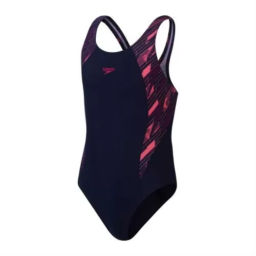 Speedo HyperBoom Splice Muscleback Swimwear Female Junior/Kids - True Navy / Ele