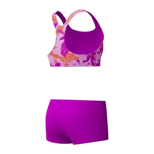 Preview: Speedo Allover 2PC Boyleg Short Swimwear Female Junior/Kids - Diva