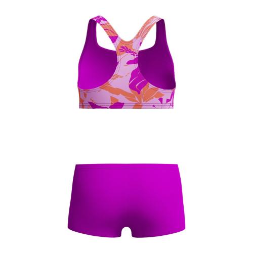 Preview: Speedo Allover 2PC Boyleg Short Swimwear Female Junior/Kids - Diva