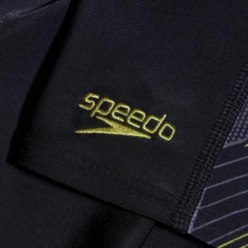 Speedo HyperBoom Panel Jammer Swimwear Male Junior/Kids - Black  / Lemon