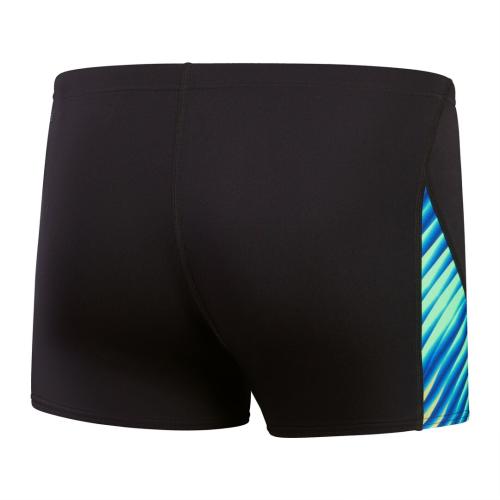 Preview: Speedo Allover Digi V-Cut Aquashort Swimwear Male Adult - Black/True Coba