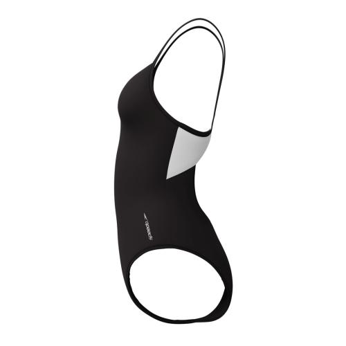 Speedo Solid Racerback 1pc Swimwear Female Adult - Anthracite/White