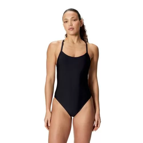 Speedo Solid Racerback 1pc Swimwear Female Adult - Anthracite/White