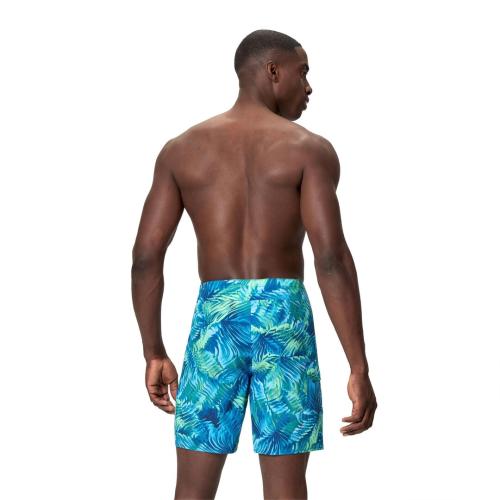 Preview: Speedo Print Lookout Boardshort 18" Watershorts Male Adult - Peacoat/Border Blue