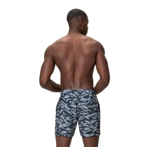Speedo Print Redondo Edge Volley 16" Watershorts Male Adult - Anthracite/Grey Lead