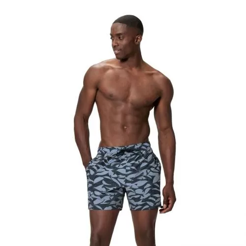Speedo Print Redondo Edge Volley 16" Watershorts Male Adult - Anthracite/Grey Lead