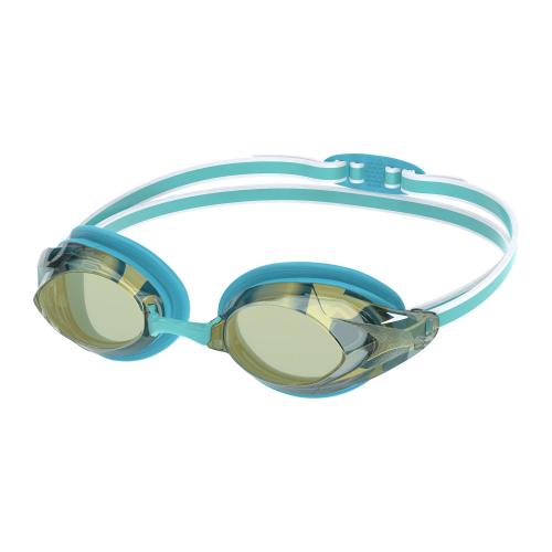 Preview: Speedo Vanquisher 3.0 Mirrored Goggles Adult - BACHELOR BUTTON/CELESTE/GOLD MIRROR