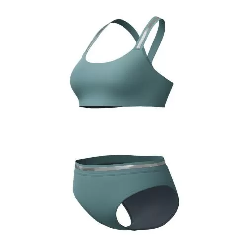 Speedo Performance 2pc Set Swimwear Female Adult - Storm Green