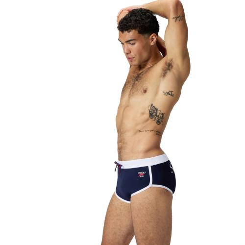 Preview: Speedo Jetstream Retro Logo Brief Swimwear Male Adult - Peacoat
