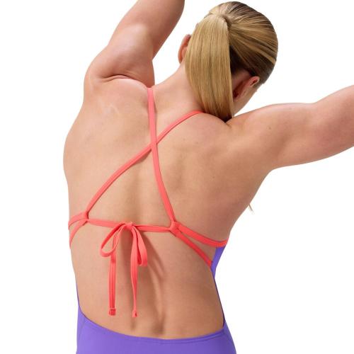 Preview: Speedo Solid Tie Back Swimwear Female Adult - Indigo Glow-Picton Blue
