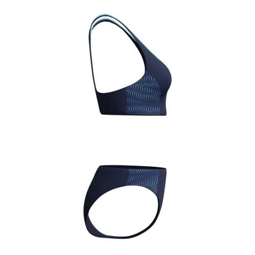 Speedo Placement Racerback 2pc Swimwear Female Adult - Peacoat/Angelic Blue