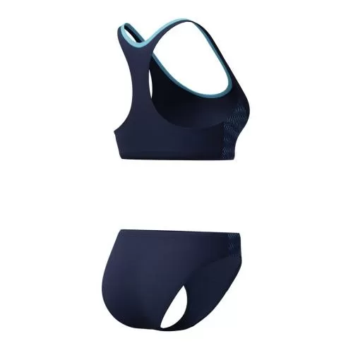 Speedo Placement Racerback 2pc Swimwear Female Adult - Peacoat/Angelic Blue