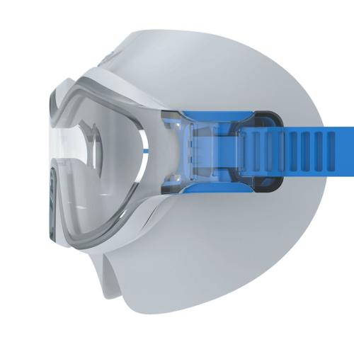 Preview: Speedo Hydrosity Swim Mask Goggles Adult - Light Cement / Clear