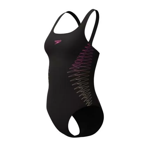Speedo Placement Muscleback Swimwear Female Adult - Anthracite
