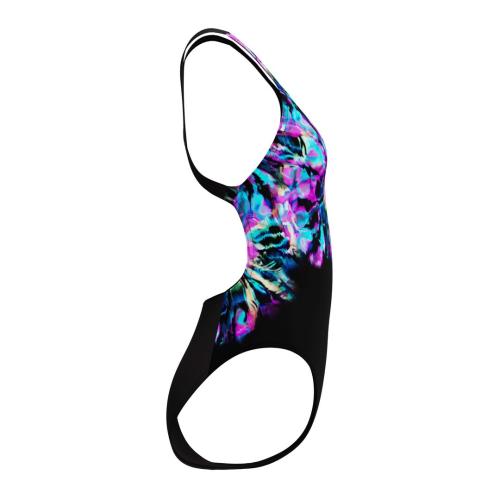 Preview: Speedo Placement Printed Powerback Swimwear Female Adult - Glitchy Garden/Black