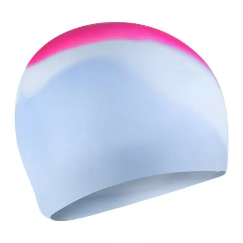 Speedo Multi Colour Silicone Cap Swim Caps Adults - White/Curious B