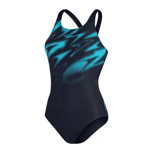 Speedo Hyperboom Placement Muscleback Swimwear Female Adult - True Navy / Bolt
