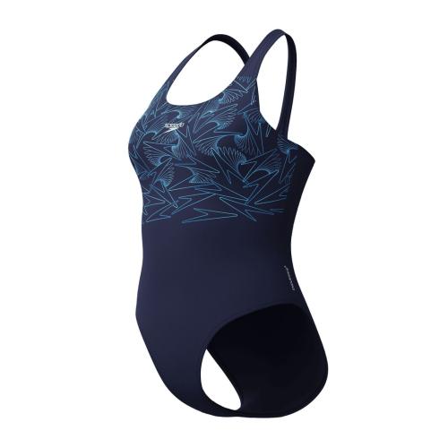 Speedo HyperBoom Placement Muscleback Swimwear Female Adult - Lagoon Blue