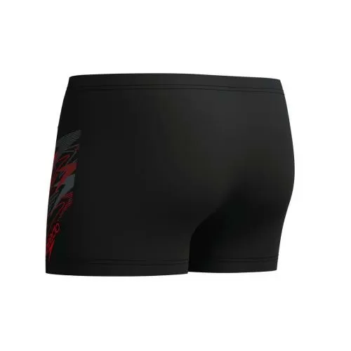 Speedo Medley Logo Aquashort Swimwear Male Adult - Anthracite/High Risk Red