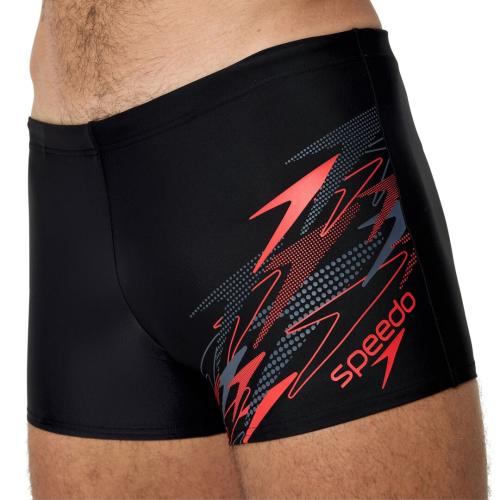 Preview: Speedo Medley Logo Aquashort Swimwear Male Adult - Anthracite/High Risk Red