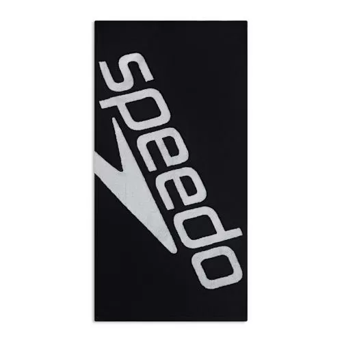 Speedo Logo Towel Towels - Black/White