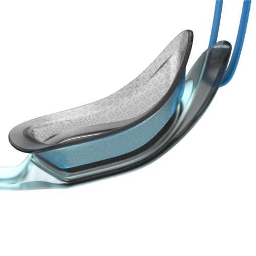Preview: Speedo Hydropulse Goggles Junior - Pool Blue/Mango/L
