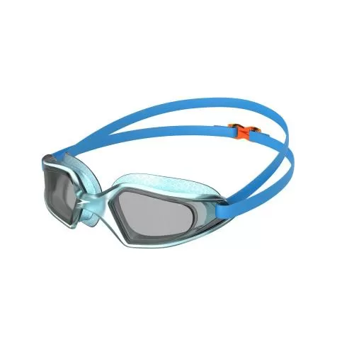 Speedo Hydropulse Goggles Junior - Pool Blue/Mango/L