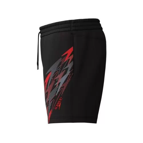 Speedo Medley Logo Watershort 16" Watershorts Male Adult - Anthracite/High Risk Red
