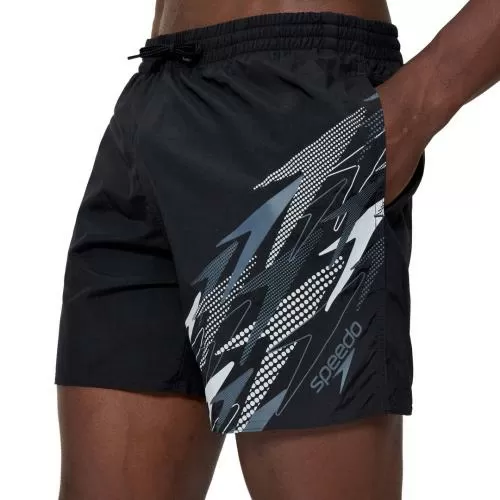 Speedo Medley Logo Watershort 16" Watershorts Male Adult - Anthracite/Lead Grey