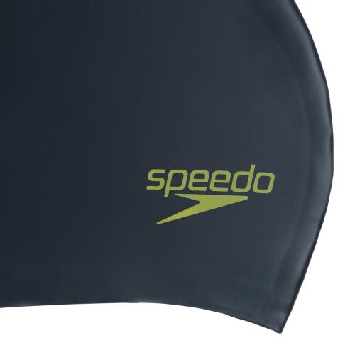 Preview: Speedo Junior Long Hair Cap Junior Unisex - Black/Acid Green