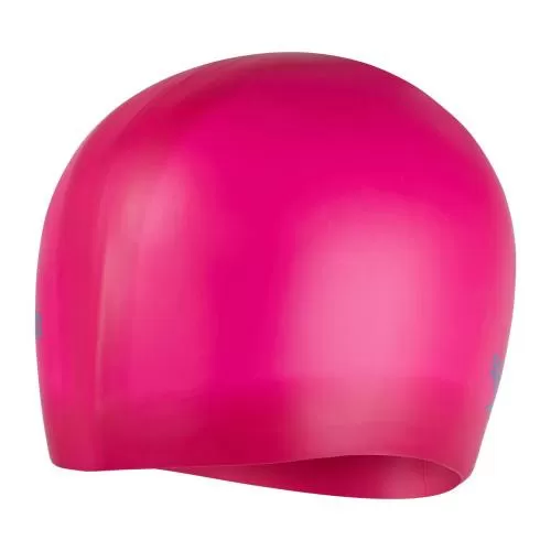 Speedo Junior Long Hair Cap Swim Caps Junior - Begonia Pink/Lapi