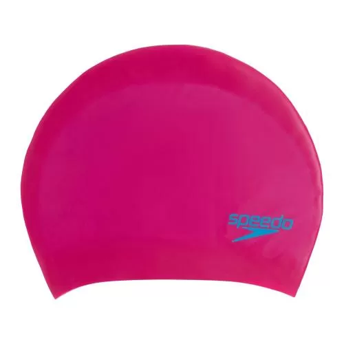 Speedo Junior Long Hair Cap Junior Unisex - Begonia Pink/Lapi