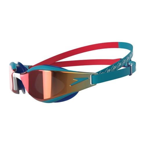 Preview: Speedo Fastskin Hyper Elite Mirror Ju Goggles Unisex Junior/Kids - Flame - red/Bolt/
