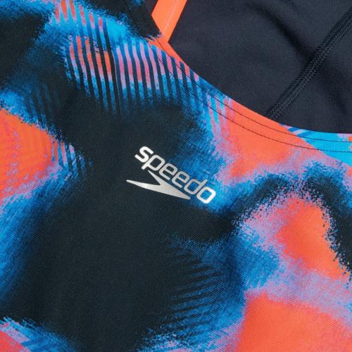 Preview: Speedo Allover Fixed Crossback Swimwear Female Adult - True Navy, Siren Red, Punch Blue