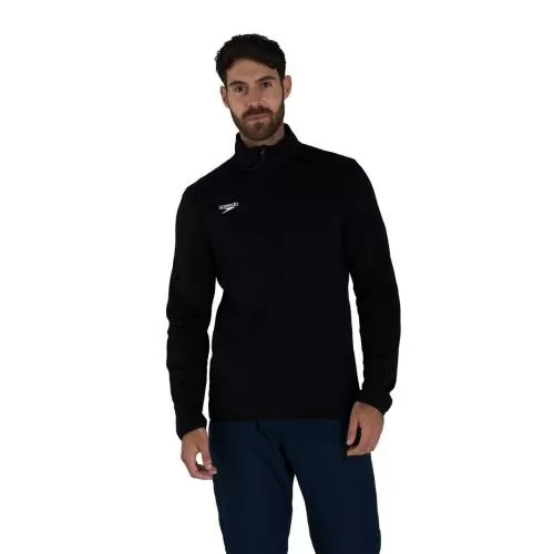 Speedo CLUB 1/4 ZIP MIDLYR TRN TOP AM Teamwear Adult Male - BLACK