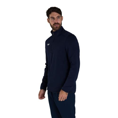 Preview: Speedo CLUB 1/4 ZIP MIDLYR TRN TOP AM Teamwear Adult Male - NAVY