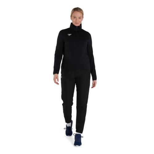Preview: Speedo CLUB 1/4 ZIP MIDLYR TRN TOP AF Teamwear Adult Female - BLACK