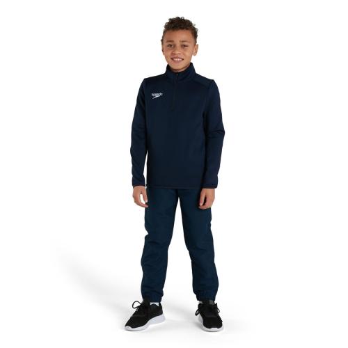 Preview: Speedo CLUB 1/4 ZIP MIDLYR TRN TOP JM Teamwear Junior Unisex - NAVY