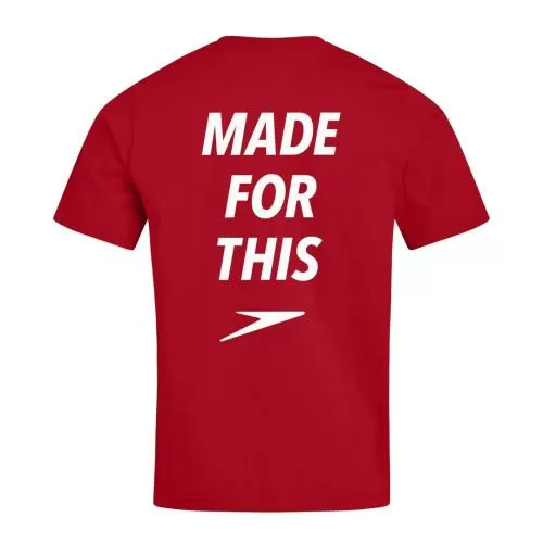 Speedo MADE FOR THIS TEE AM Teamwear Adult Male - FLAG RED
