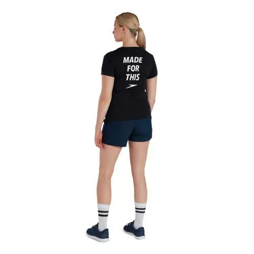 Speedo MADE FOR THIS TEE AF Teamwear Adult Female - BLACK