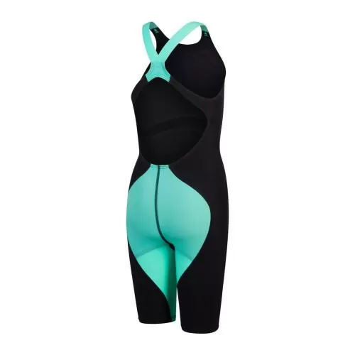 Speedo Fastskin Junior LZR Ignite Kne Race Junior - Black/Green Glow