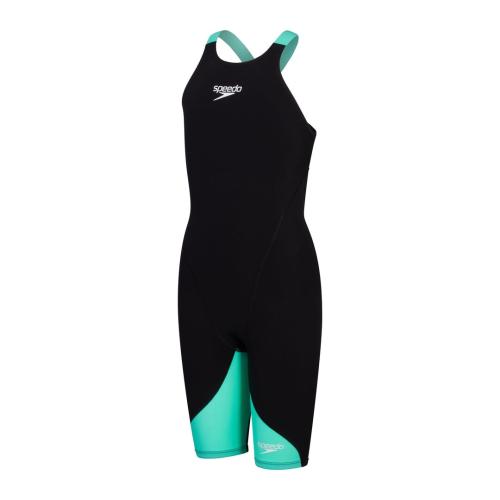 Preview: Speedo Fastskin Junior LZR Ignite Kne Race Junior - Black/Green Glow